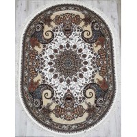 Иранский ковер Rishim 36165 Крем овал